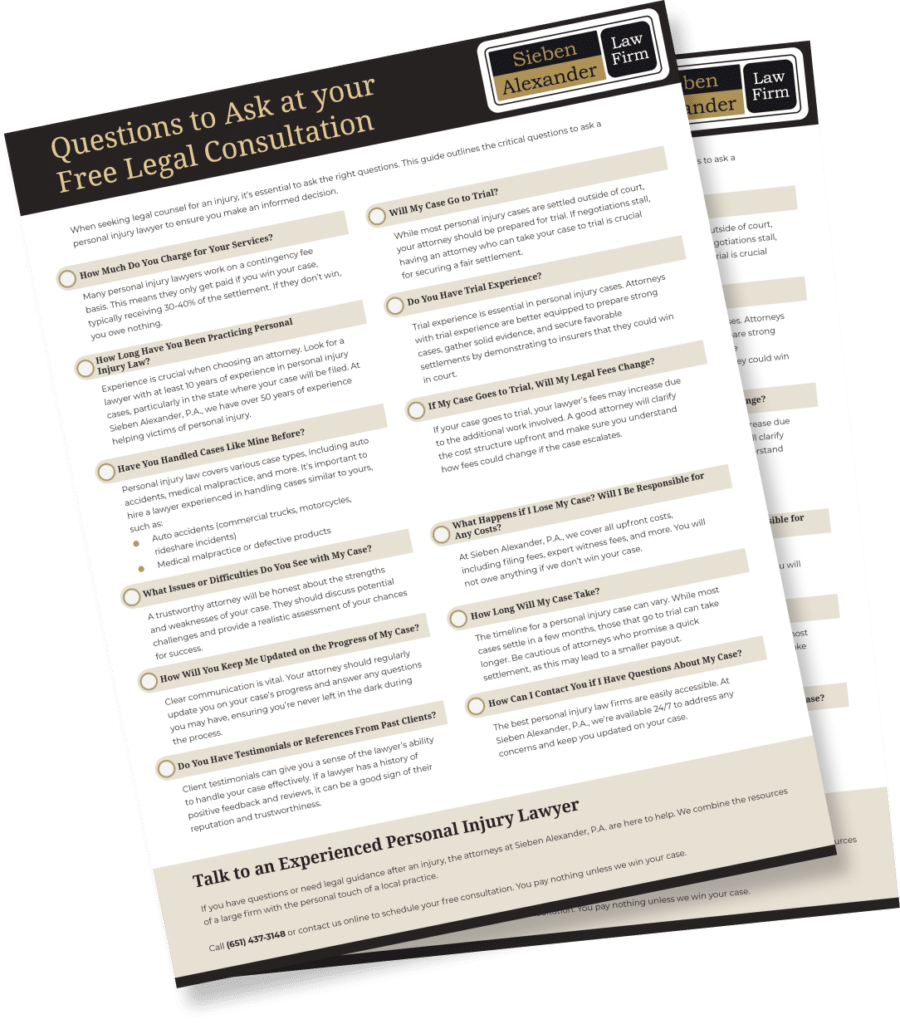 Questions to ask at your free legal consultation pdf