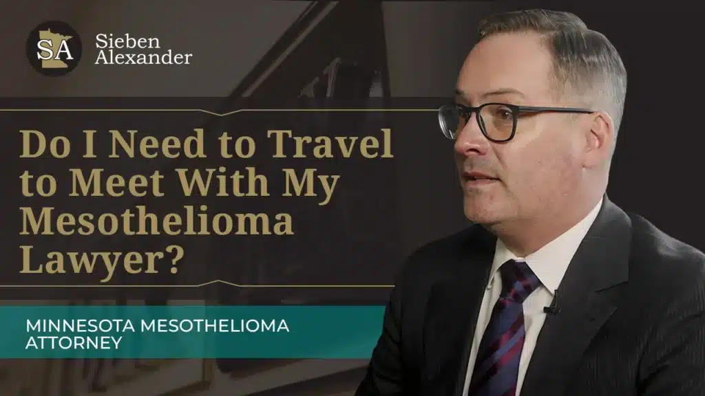 Video Thumbnail of Personal Injury Attorney Chad Alexander with the text Do I Need to Travel to Meet with My Mesothelioma Lawyer?