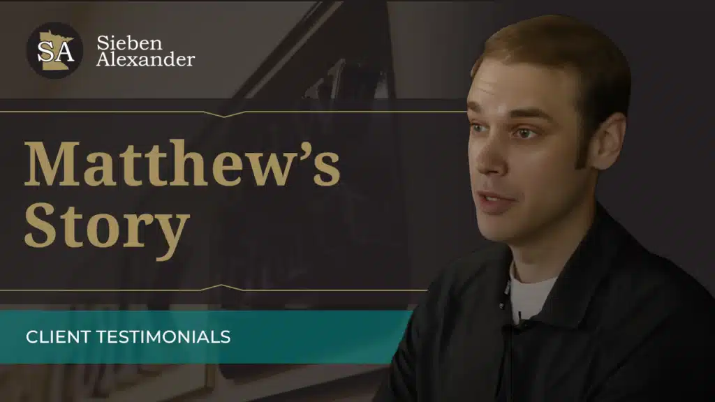 Image of Matt for a video thumbnail "Matt's Story"