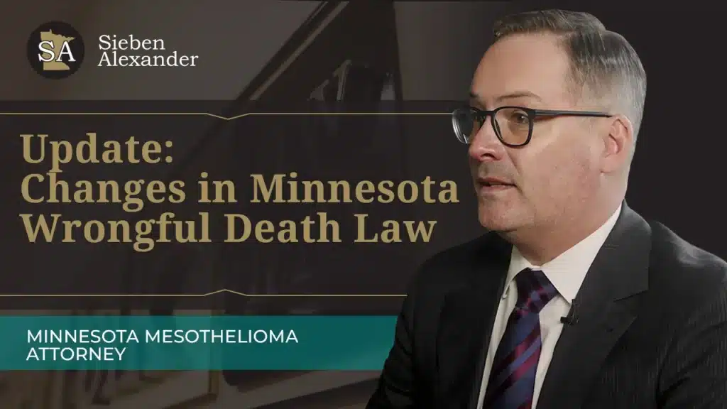 Video Thumbnail of Personal Injury Attorney Chad Alexander with the text Update: Changes to Minnesota's Wrongful death Law