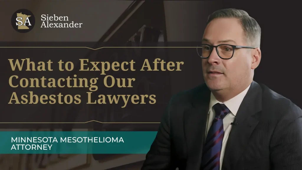 Video Thumbnail of Personal Injury Attorney Chad Alexander with the text What to Expect After Contacting Our Asbestos Lawyers