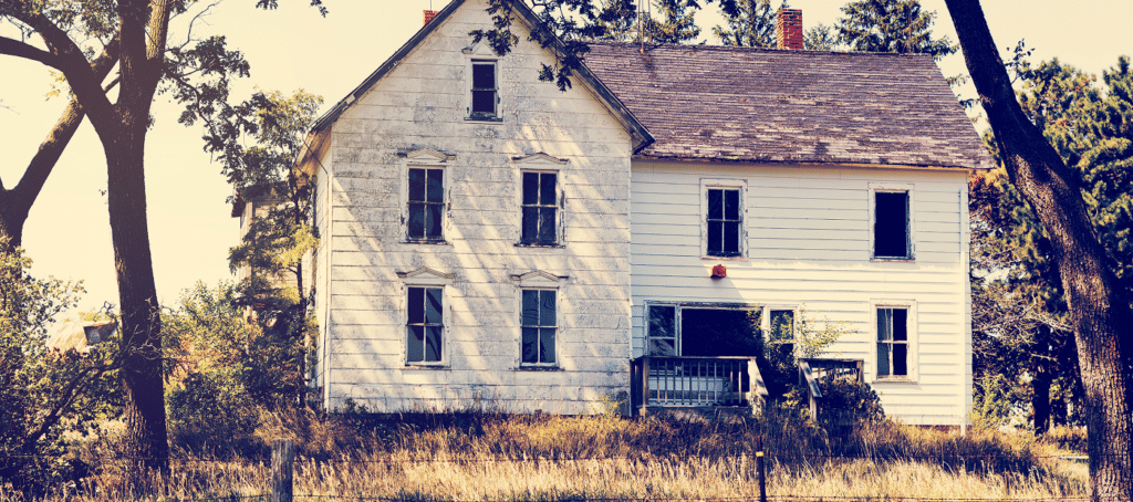 An abandon old farmhouse