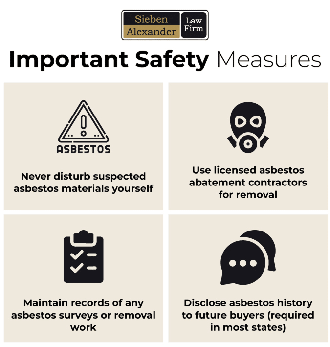 Important safety measures on finding asbestos in your home and maintaining records